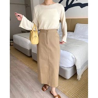 wave boat neck knit