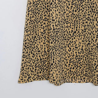 rizel leopard long skirt