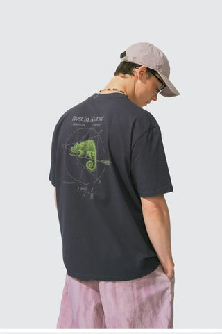 [Monterest] Chameleon Print Relaxed Fit T-Shirt