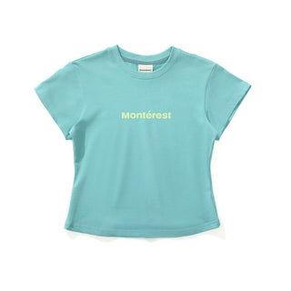 [Monterest] Slim Fit Logo Crewneck T-Shirt