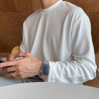 Short turtleneck fleece t-shirt (5 colors)