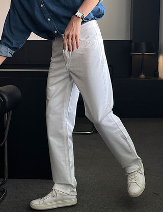 Basic Bio-washed Cotton Pants (3 colors)