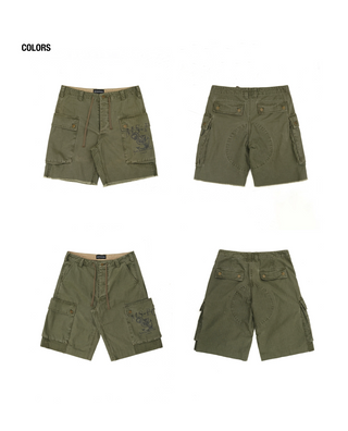 [MASONPRINCE] Anchor Utility Shorts / Cropped Pants