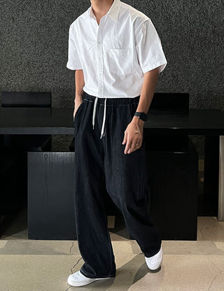 Minimal Oxford Short Sleeve Shirt (2 colors)