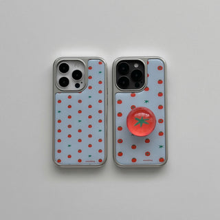 Dot yellow mint ipad case
