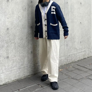 S Patch Collar Cardigan