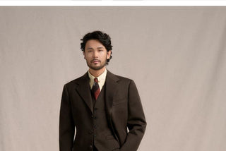 [CULTUM] 1930s Wool Blend Twill 3-Piece Suit