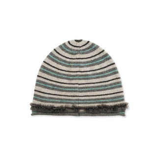 [Moromoro2] Striped Lace-Up Cold Hat