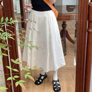A-line cotton skirt