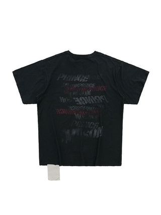 [MASONPRINCE] Cotton-Linen Graffiti Print Tank Top / Tee