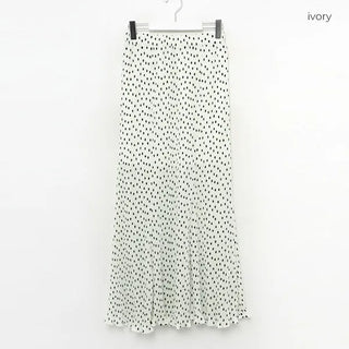 Polka dot long skirt