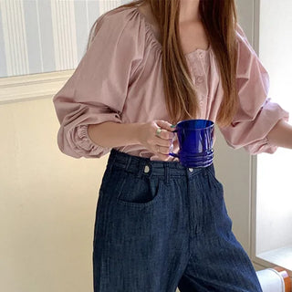 Shirred blouse