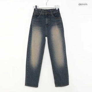Vintage Wash Denim Pants