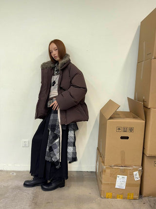 [NeverSeez] Tassel Pleated Skirt