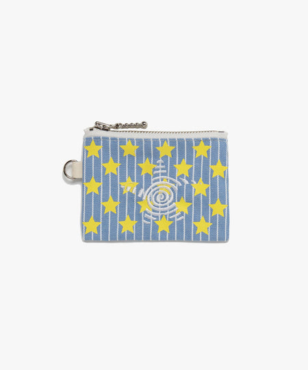 Twister Star Denim Wallet - Light Blue/Yellow