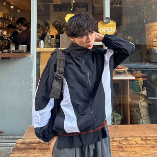Wave Bicolor Windbreaker