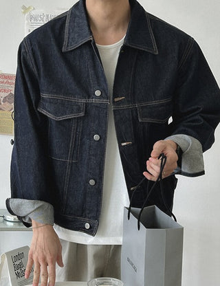 [high Q] Workwear Raw Denim Jacket (M~L)