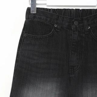 Wide denim pants