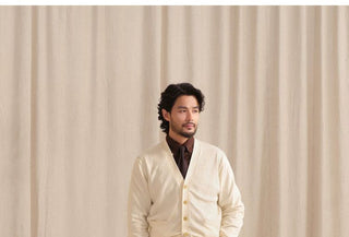 [CULTUM] V-Neck Cashmere Blend Cardigan