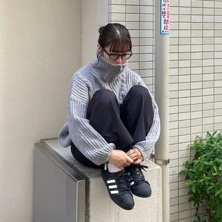 Twist knit zip-up