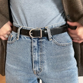basic leather belt