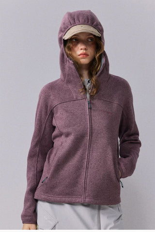 [Monterest] 5A Antibacterial Fleece-Lined Hooded Cardigan