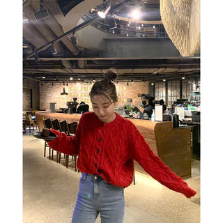 Round Cable Cardigan