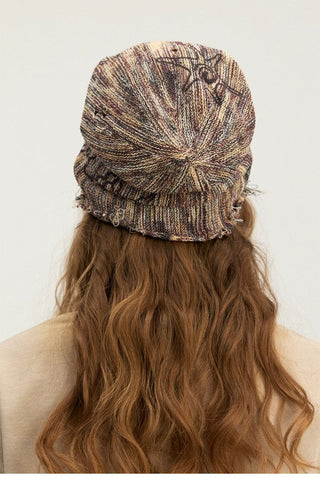[Monterest] Starfish Print Distressed Knit Beanie