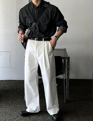 Mad Two-Pocket Denim Shirt (3 colors)