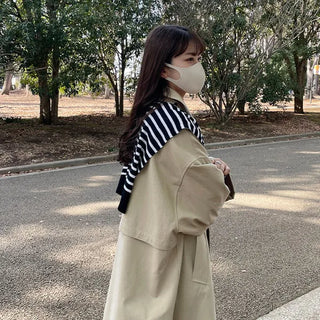 2-way hooded trench coat