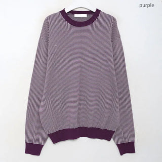 Bordered two-tone knit