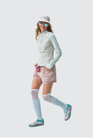 [Monterest] Half-Zip Slim Fit UV Protection Top