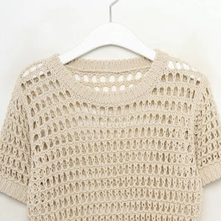 Perforated Cropped Knit