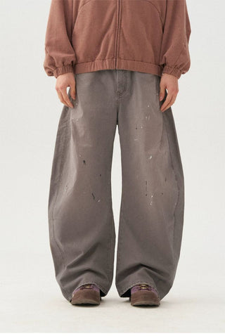 [Monterest] Washed Double Pleat Wide Pants