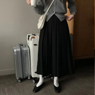 Rosy Fleece Long Skirt