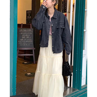 Oversized denim jacket