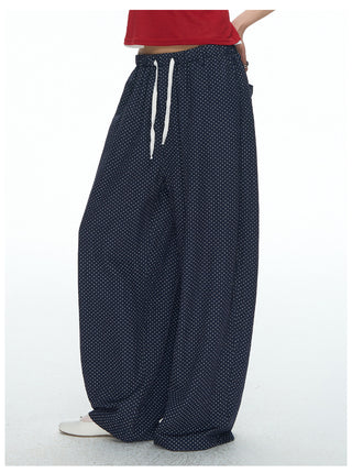 [NECY] Mini Dot Allover Print Wide Pants (2color)