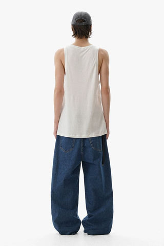 [MASONPRINCE] Washed Ribbed  Sleeveless Top