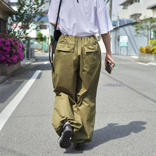Wide Banding String Pants