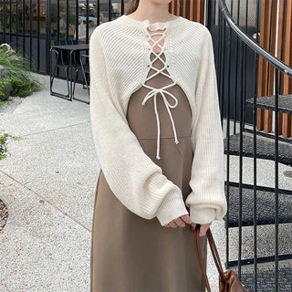 2-way knit bolero cardigan