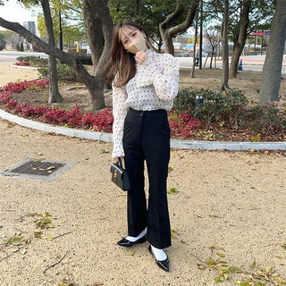 Polka dot blouse