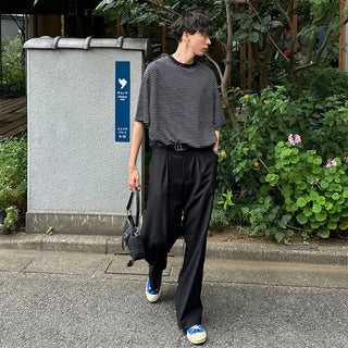 Two-tone border boxy T-shirt