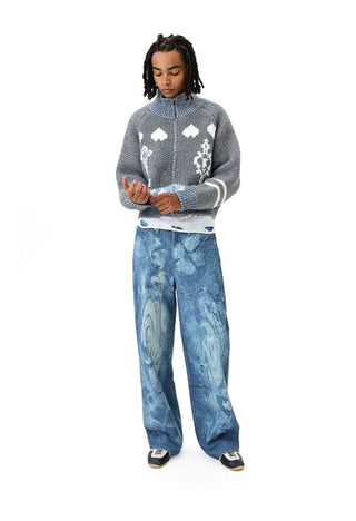 [CONP] Lucky Clover Wide Leg Jeans