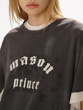 [MASONPRINCE] Logo Graphic Short T-Shirt