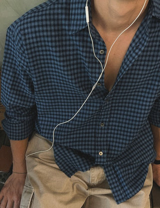 Ronde blue check shirt