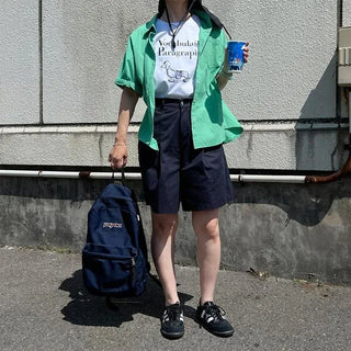 Roll-up half-sleeve shirt