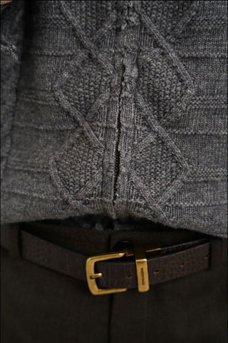 [MASONPRINCE] Cable Knit Cardigan