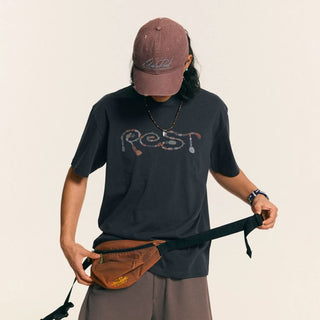 [Monterest] 5A Antibacterial Heathered Relaxed Tee