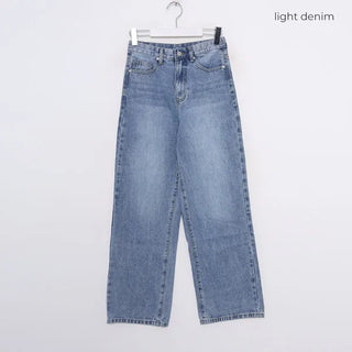 Wide-fit denim pants