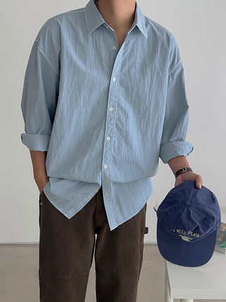 Luel Nylon Pigment Oversized Shirt